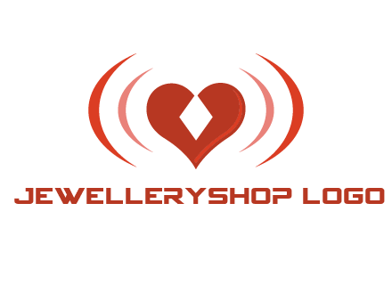 heart and signal logo