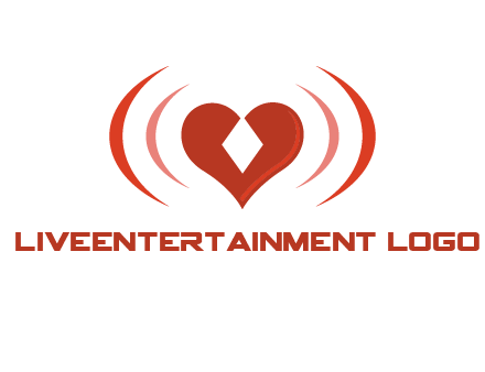 heart and signal logo