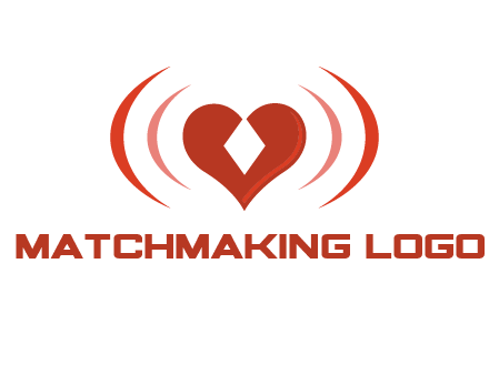 heart and signal logo