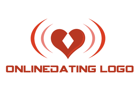 heart and signal logo