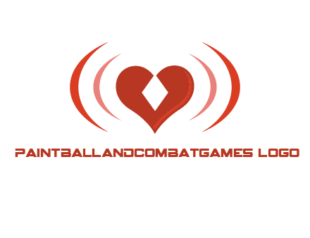heart and signal logo