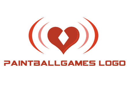 heart and signal logo