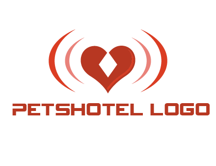 heart and signal logo