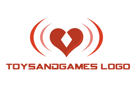 heart and signal logo