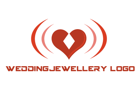 heart and signal logo