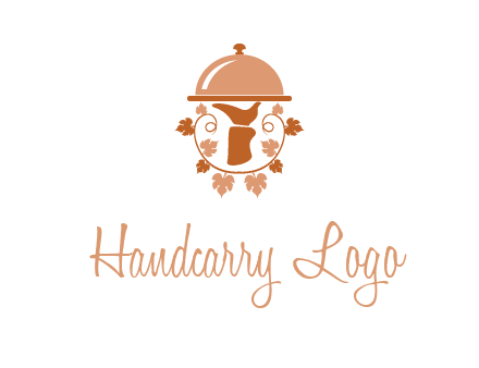 vines surrounding a hand holding a dish