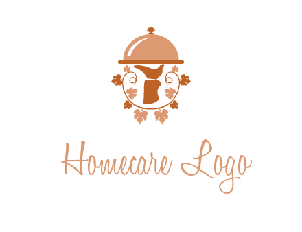 vines surrounding a hand holding a dish