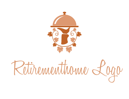 vines surrounding a hand holding a dish