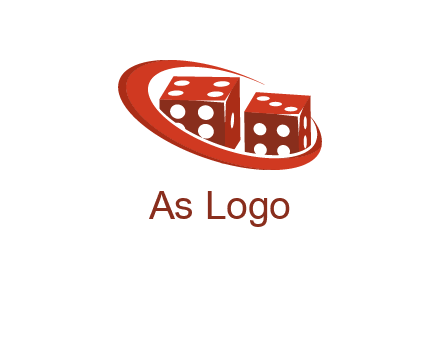 dices with swoosh logo
