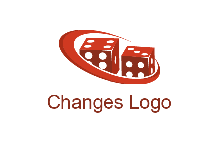 dices with swoosh logo