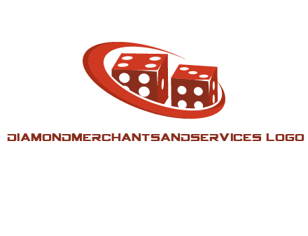 dices with swoosh logo