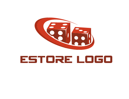 dices with swoosh logo