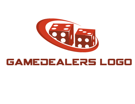 dices with swoosh logo