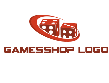 dices with swoosh logo