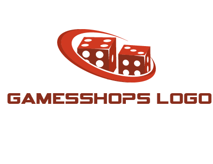 dices with swoosh logo