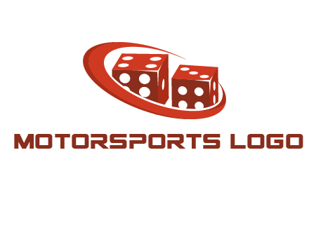 dices with swoosh logo