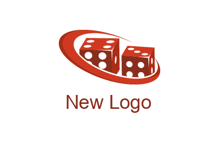 dices with swoosh logo