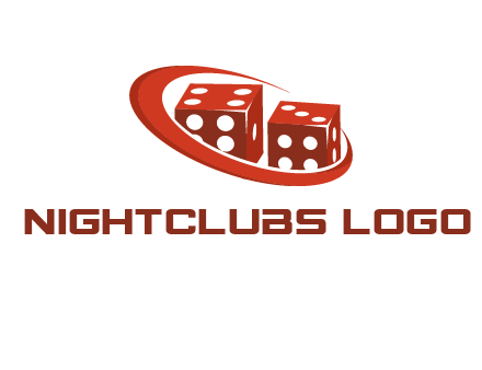 dices with swoosh logo