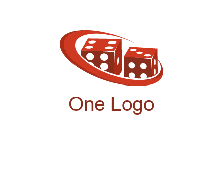 dices with swoosh logo