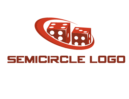 dices with swoosh logo