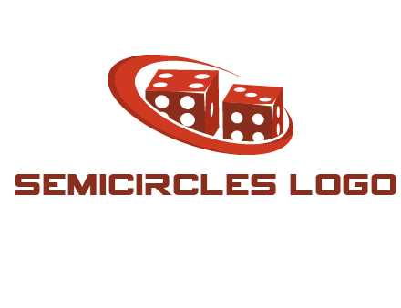 dices with swoosh logo