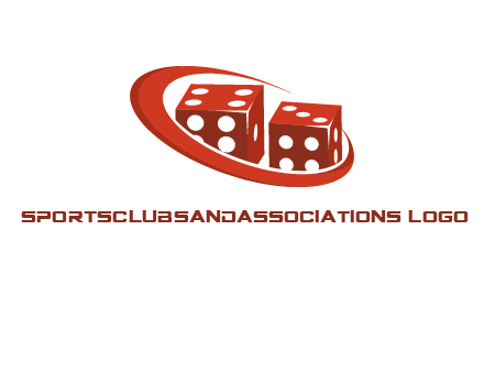 dices with swoosh logo