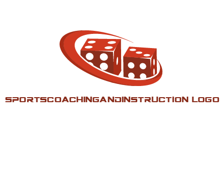dices with swoosh logo