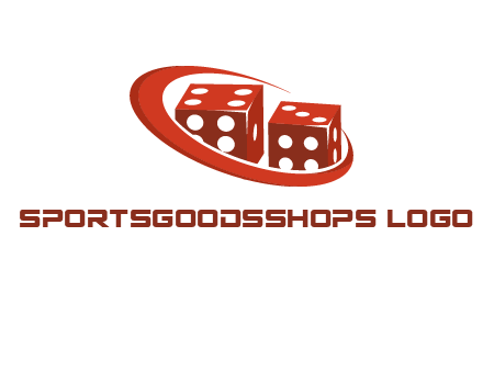dices with swoosh logo