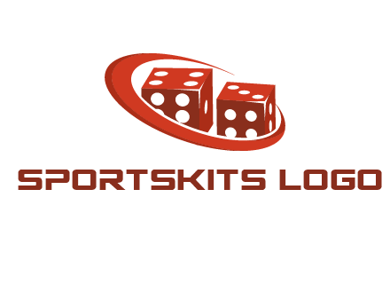 dices with swoosh logo