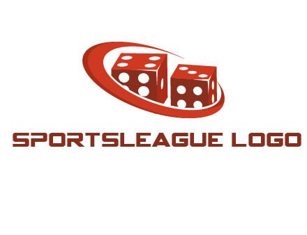 dices with swoosh logo