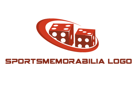dices with swoosh logo