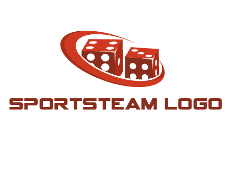 dices with swoosh logo