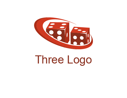 dices with swoosh logo