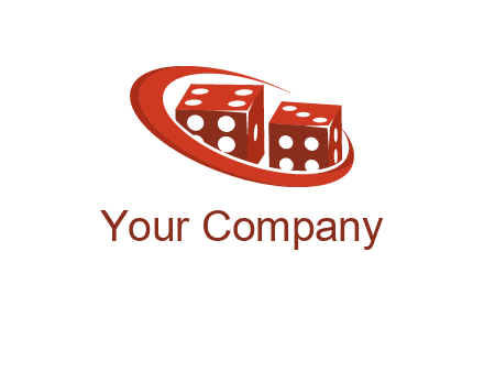 dices with swoosh logo