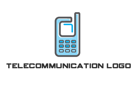 Mobile phone with an antenna logo