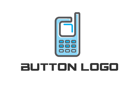 Mobile phone with an antenna logo