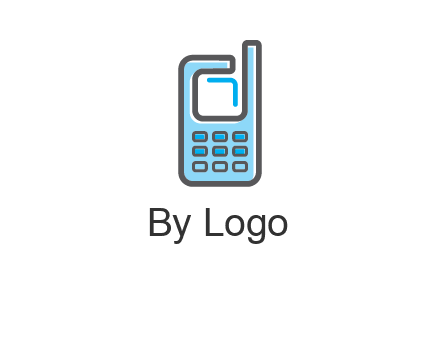 Mobile phone with an antenna logo