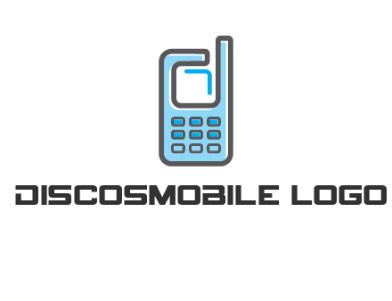 Mobile phone with an antenna logo