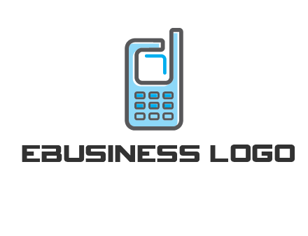 Mobile phone with an antenna logo