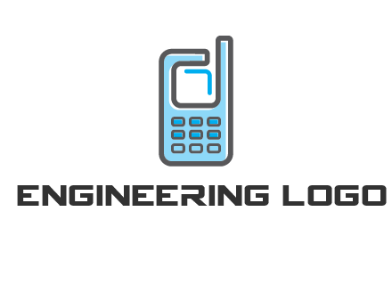 Mobile phone with an antenna logo
