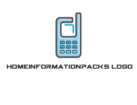 Mobile phone with an antenna logo
