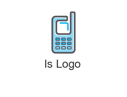 Mobile phone with an antenna logo