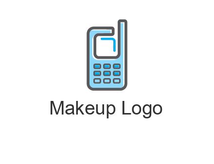 Mobile phone with an antenna logo