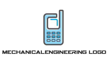 Mobile phone with an antenna logo