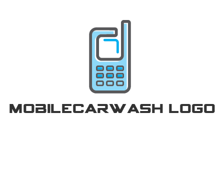 Mobile phone with an antenna logo