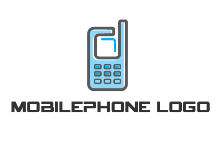 Mobile phone with an antenna logo