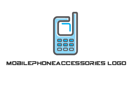 Mobile phone with an antenna logo