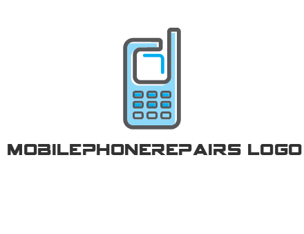Mobile phone with an antenna logo