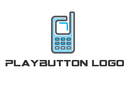 Mobile phone with an antenna logo