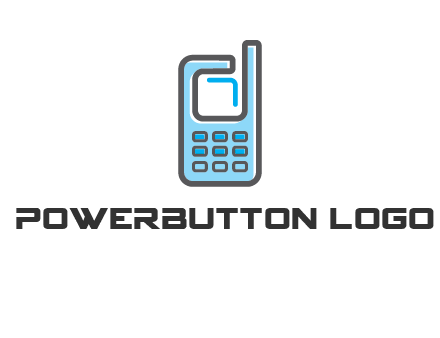 Mobile phone with an antenna logo